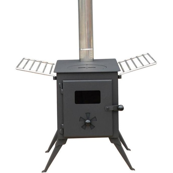 NJ Camping Poêle à bois Chauffage de la tente Poêle de terrasse Cheminée de jardin Foyer