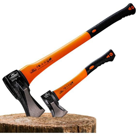 No Brand - Kit de 2 haches - Hache de fente et hachette bricolage jardin maison