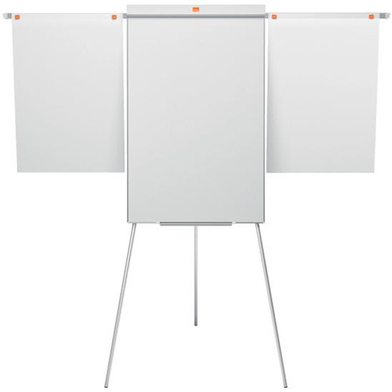 Nobo Chevalet Shark et tableau blanc mobile - Surface magnétique - Cadre en aluminium - 100 x 68,5 cm