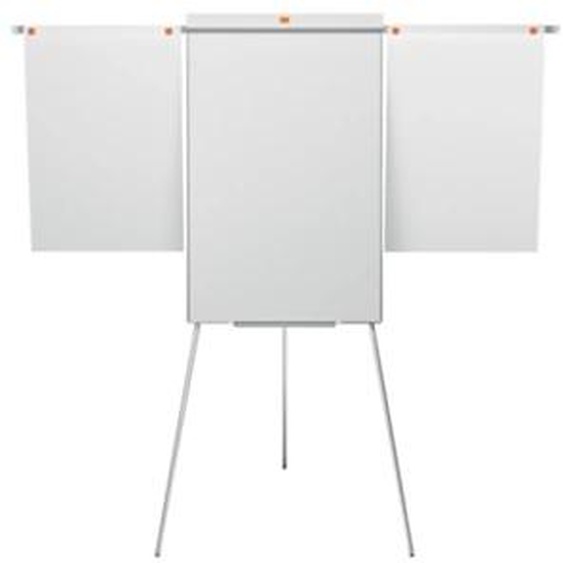 Nobo Chevalet Shark et tableau blanc mobile - Surface magnétique - Cadre en aluminium - 100 x 68,5 cm