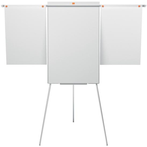Nobo Chevalet Shark et tableau blanc mobile - Surface magnétique - Cadre en aluminium - 100 x 68,5 cm
