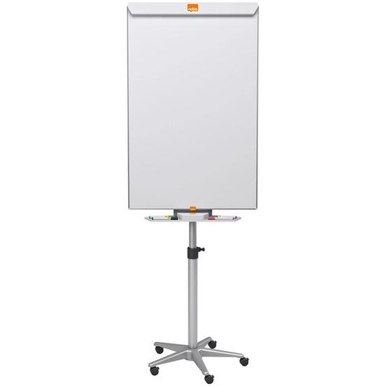 Nobo Classic Chevalet Impression Pro en acier et tableau blanc mobile - Surface magnétique - Cadre en aluminium