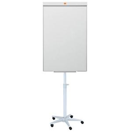 Nobo Classic Chevalet Barracuda en acier et tableau blanc mobile - Surface magnétique - Cadre en aluminium