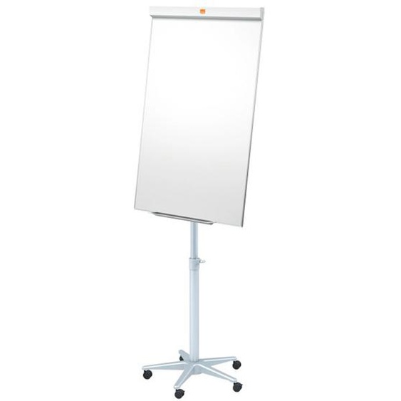 Nobo Classic Chevalet Impression Pro en acier et tableau blanc mobile - Surface magnétique - Cadre en aluminium