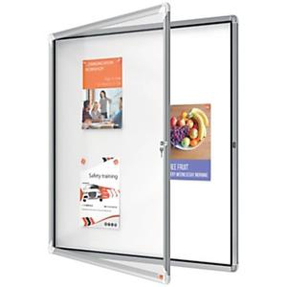 Nobo Premium Plus Vitrine dextérieur porte-battante fond magnétique 4 feuilles A4