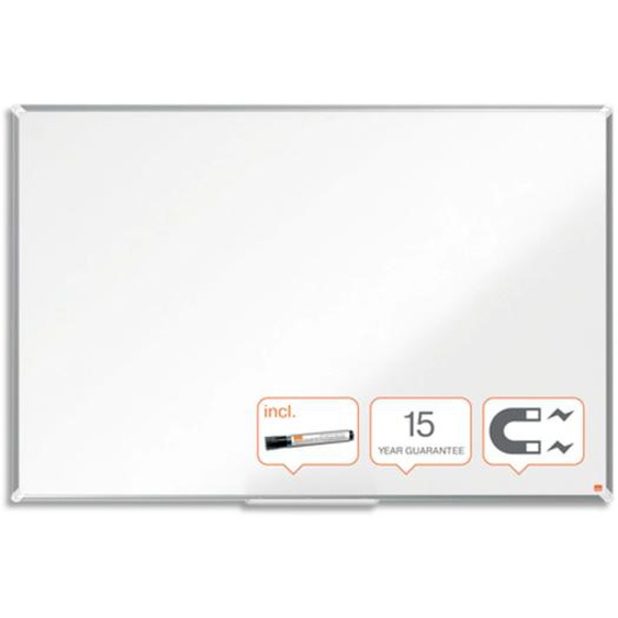 NOBO Tableau blanc acier laqué Premium Plus, 1500 x 1000 mm