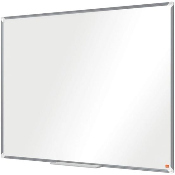 Nobo Tableau blanc émaillé Premium Plus - L.120 x H.90 cm - Magnétique - Cadre Aluminium