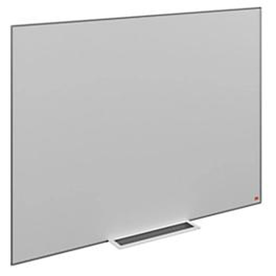 Nobo Tableau blanc laqué Nano Clean - Surface magnétique - Cadre Aluminium - L.90 x H.60 cm