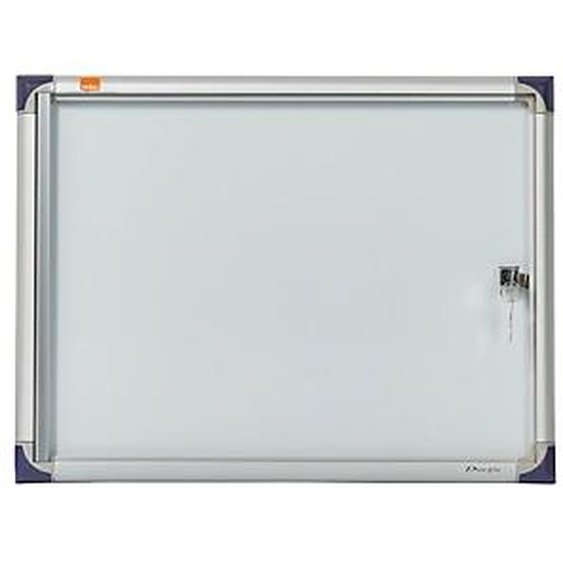 Nobo Vitrine dintérieur extra-plate porte-battante fond magnétique, 2 feuilles A4, dimensions L51 x H34 x P2,2 cm