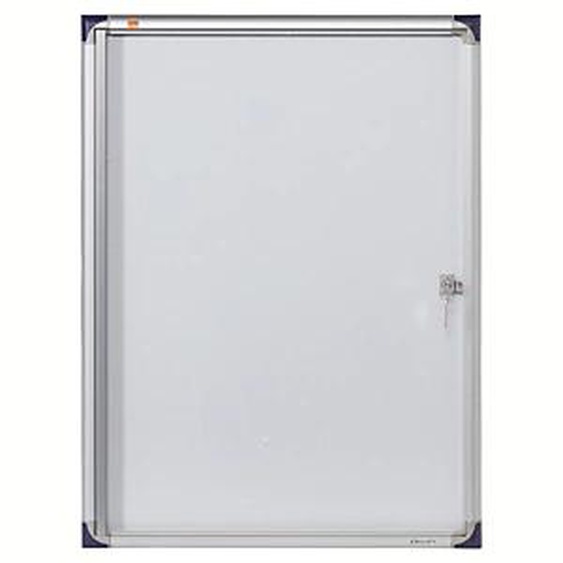 Nobo Vitrine dintérieur extra-plate porte-battante fond magnétique, 4 feuilles A4, dimensions L51 x H68 x P2,5 cm