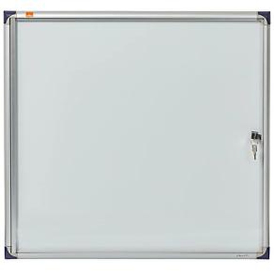 Nobo Vitrine dintérieur extra-plate porte-battante fond magnétique, 6 feuilles A4, dimensions L68 x H72,5 x P2,5 cm