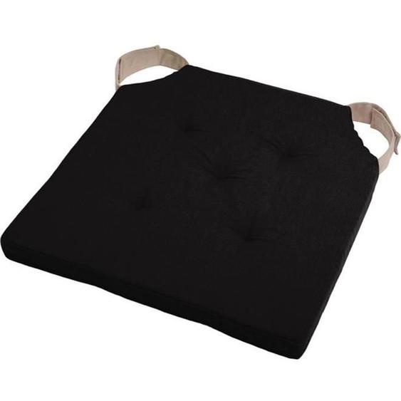 Coussin de chaise - Attac - Noir - 38 x 38 cm - 100% coton - Intérieur