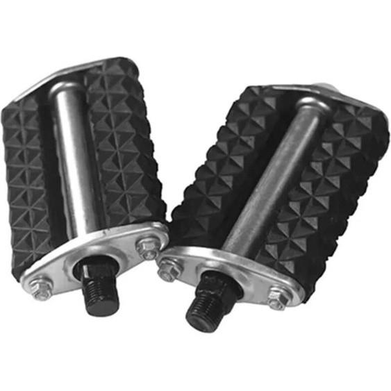 NONE 1 paire rétro 28 pouces vélo pédale en caoutchouc noir vtt route vélo Tricycle pièces Vintage ancien Style pédales cyclisme accessoire