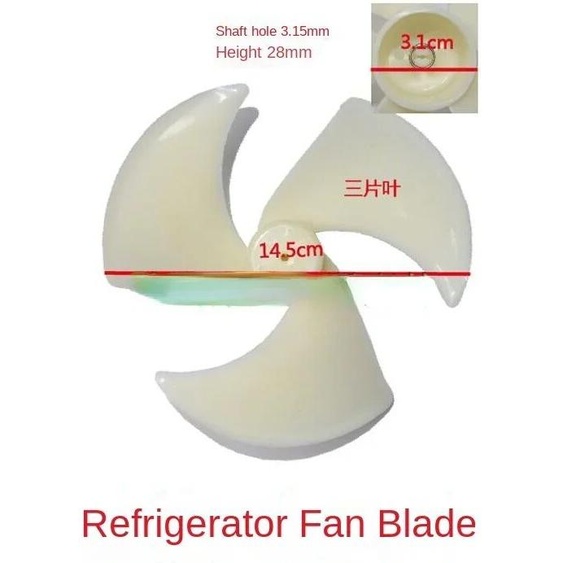 NONE 100% nouveau pour Haier LG Samsung réfrigérateur réfrigération congélateur lame de ventilateur 15 cm