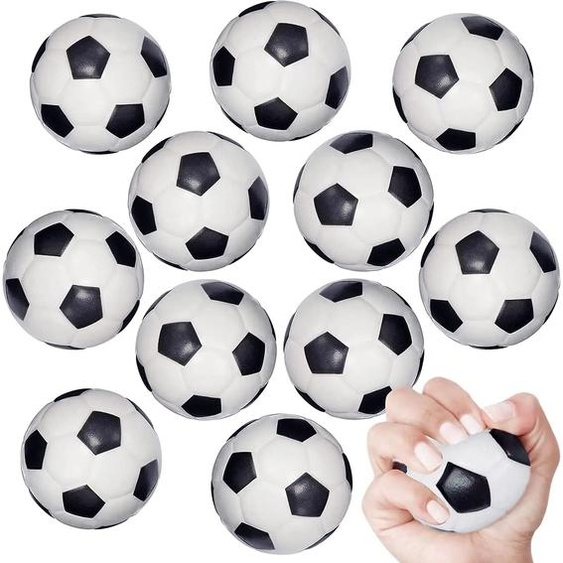 NONE 12 pièces Mini ballon de football anti-Stress mousse sport balle anti-Stress en vrac football faveurs petite balle de football en mousse pour enfants soulagement du stress
