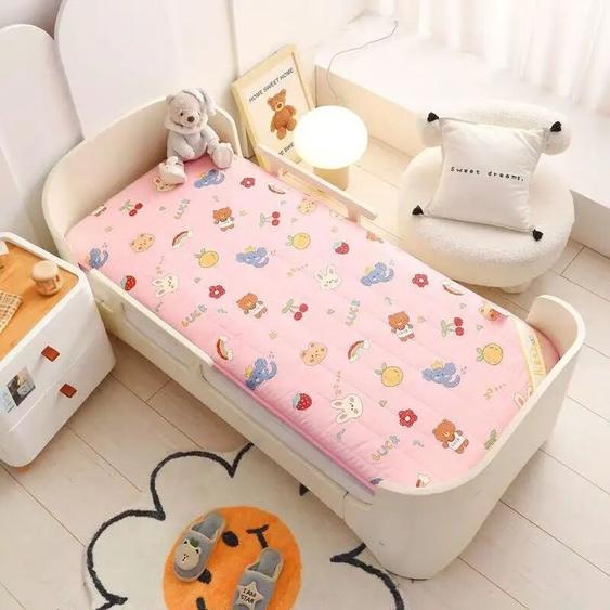NONE 120x60CM berceau matelas enfant en bas âge matelas épais bébé berceau matelas coussin mignon lit berceau coton Double côtés bébé ensemble de literie