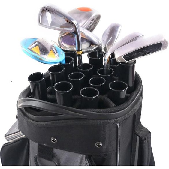 NONE 14x Tube de protection de Club de Golf Tubes de sac de Golf noirs pour équipement dentraînement Tube de gymnastique à domicile Tube en PVC accessoires de sac de Golf deux tailles