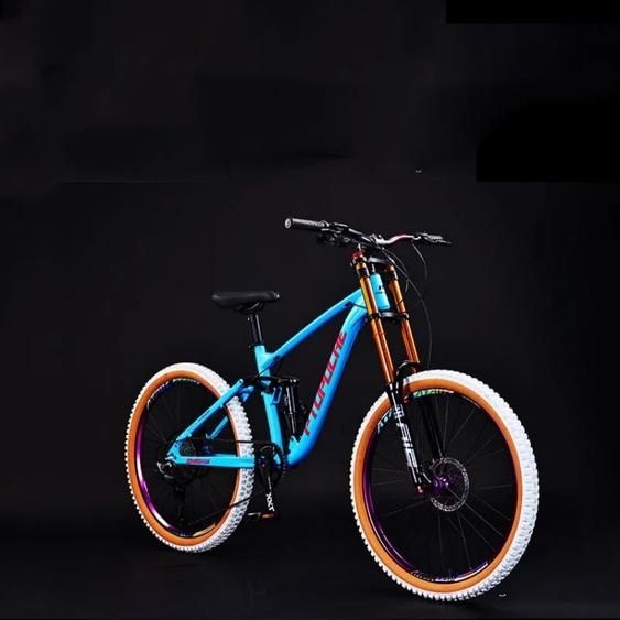 NONE 26 27.5 pouces queue souple VTT DH vélos Double amortissement descente DH vélo frein hydraulique cadre en alliage daluminium