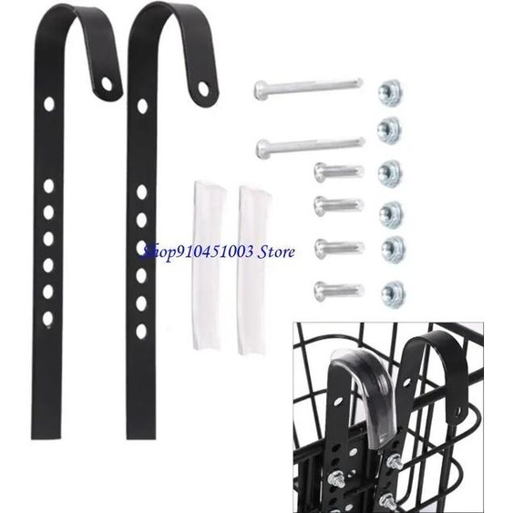 NONE 77HC Metal Bike Front Basket High Hauteur réglable Crochet rapide Crochet Panier fil Panier suspension CORCHEMENT