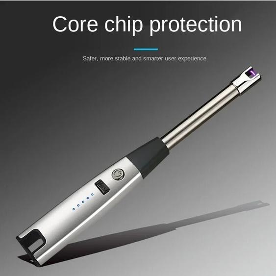 NONE Allumeur électronique Rechargeable à Arc de Type C, en métal, coupe-vent, pour cuisinière à gaz, Arc Plasma pour lextérieur, nouveauté 2025