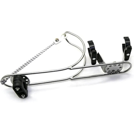 NONE Anneau de bouée de sauvetage pour bateau, support en fer à cheval, matériel de bouée de sauvetage pour bateau, supports danneau de natation réglables, antirouille pour Yacht