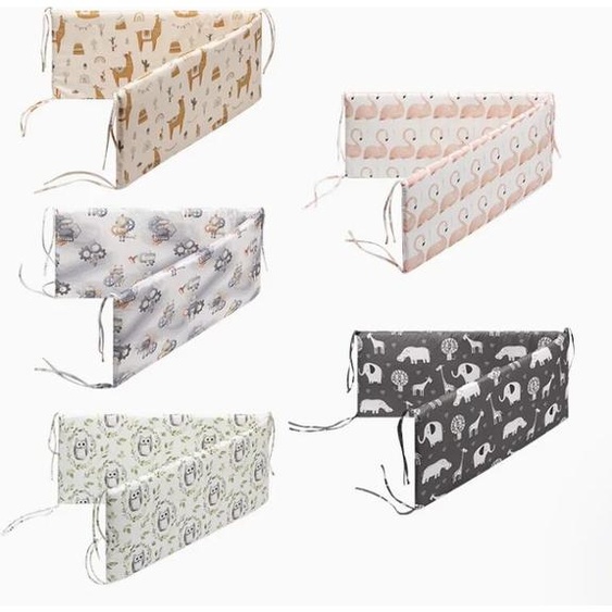 NONE Bébé pare-chocs 130*30 cm berceau lit protecteur infantile coton enfants barrières de lit nouveau-nés autour du coussin tresse Cunas Para El Bebe