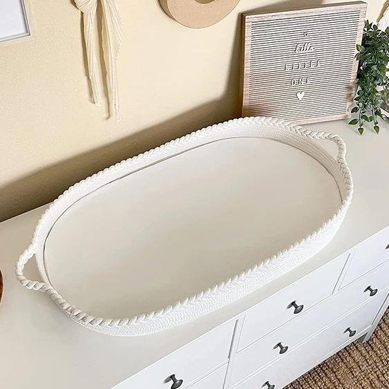 NONE Boho Nursery Baby Proxy mir pliable, Moïse panier, dessus de table pour commode avec optique, coussin en mousse