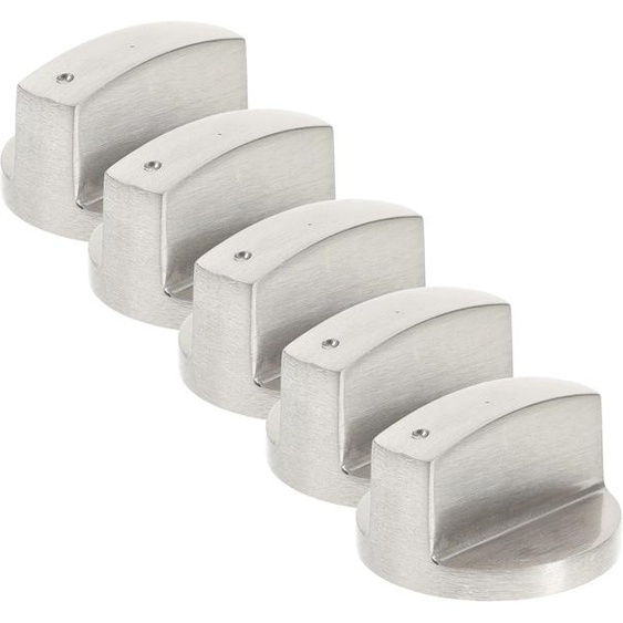NONE Boutons de cuisinière à gaz de remplacement, 5 pièces, brûleur de four, pièces de table de cuisson, bouton de cuisinière en métal en alliage de Zinc, Durable, résistant à la Corrosion, haute