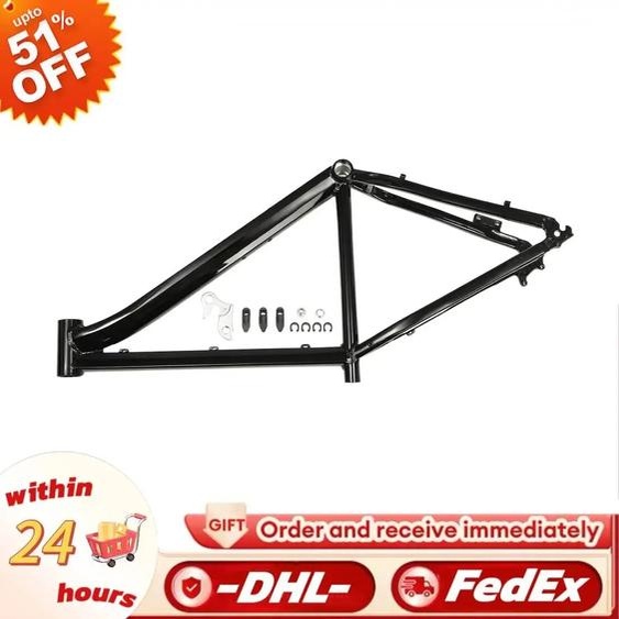 NONE Cadre de vélo de montagne de 26 pouces cadre de vélo en alliage daluminium vélo en alliage daluminium Orange et noir