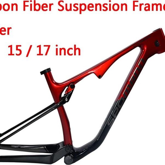 NONE Cadre de vélo tout terrain en fibre de carbone, VTT, Cross Down Hill, entièrement suspendu, axe traversant, 29er, 12x148mm, vente chaude