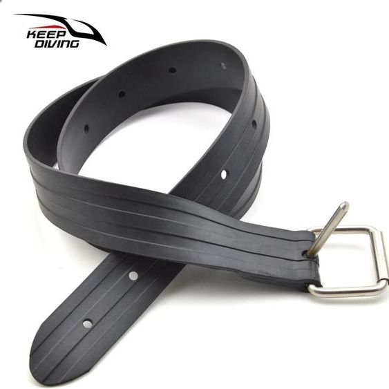 NONE Ceinture de poids en caoutchouc pour plongée libre, 1.3M/1.5M/1.8M, avec boucle à dégagement rapide en acier inoxydable, accessoires BCD, équipement de plongée