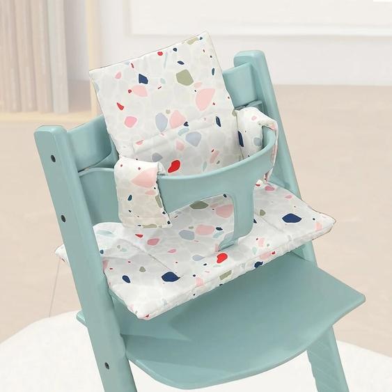 NONE Coussin de siège de bébé pour chaise haute Stokke Tripp Trapp, tabouret de croissance, chaise de dîner avec dossier, housse en tissu, accessoires de remplacement