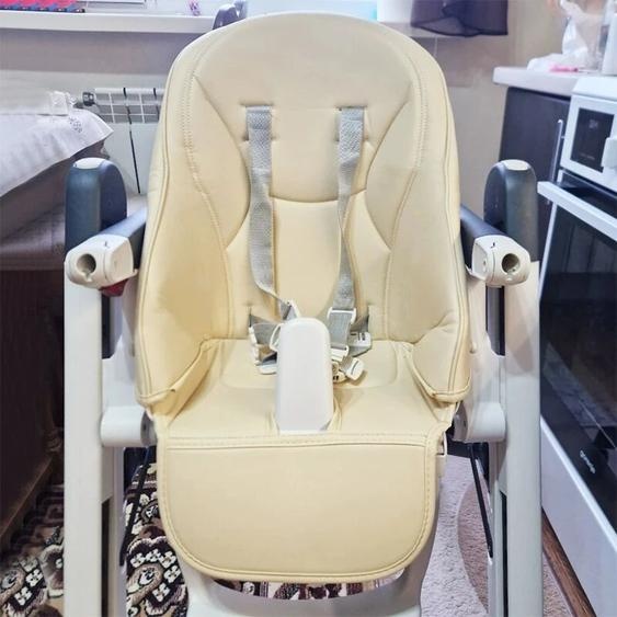 NONE Coussin de siège en cuir PU pour chaise haute de croissance pour enfants, housse de chaise haute pour bébé, Peg PerbenzSi.C. Prima Pez Zero3