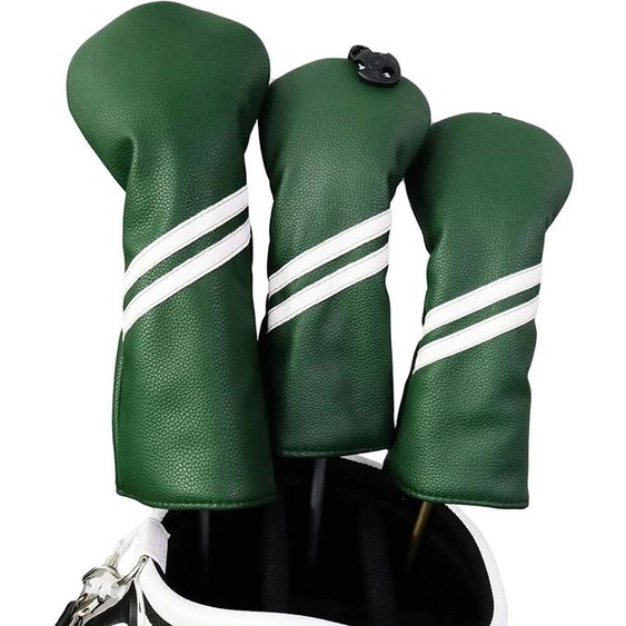 NONE Couvre-chef en bois de Golf pour conducteur, ensemble de Clubs de Golf Fairway, têtes en cuir PU, housse de protection de bonne qualité, nouvelle collection