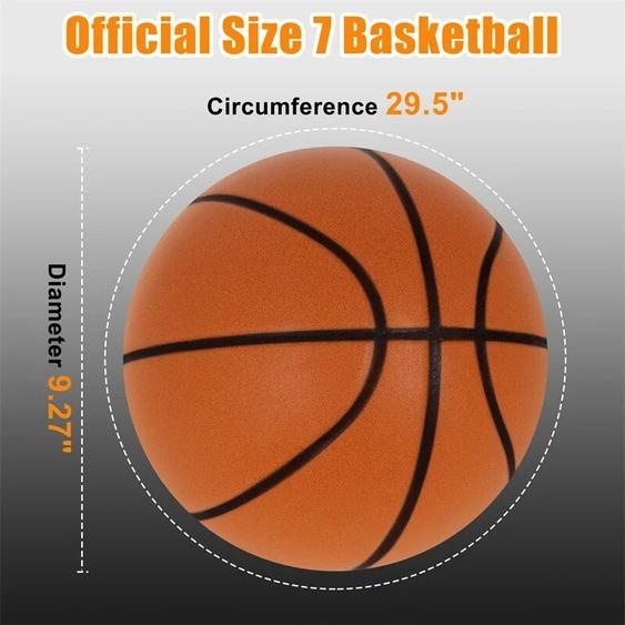 NONE Diamètre 24 cm basket-ball silencieux pratique en salle haute densité doux muet rebondissant mousse balle rebond silencieux doux basket-ball pas de bruit