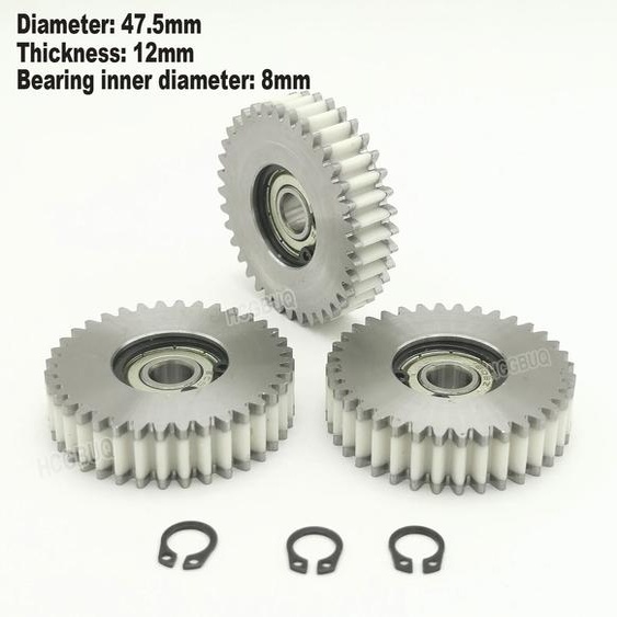 NONE Engrenage en acier et nylon pour moteur de vélo électrique Bafang, 36 dents, 47.5x12mm, G020, G060, G062, 500W, 750W, 1000W