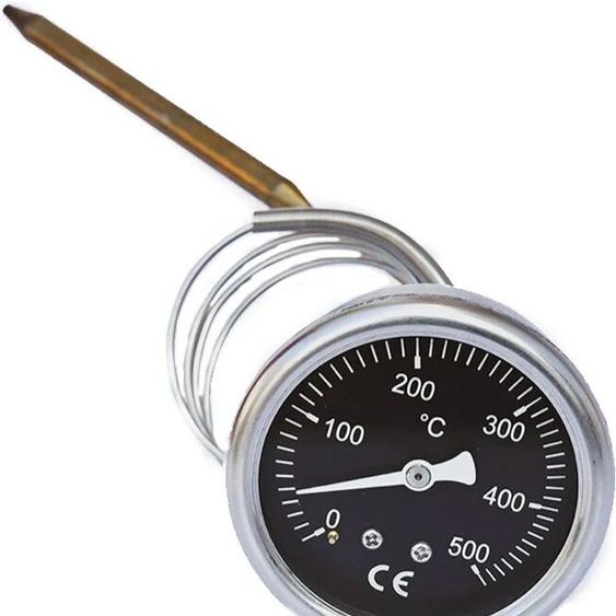 NONE EP4 304 acier inoxydable four à pizza thermomètre pointeur affichage de la température 500 degrés thermomètre à plaque métallique
