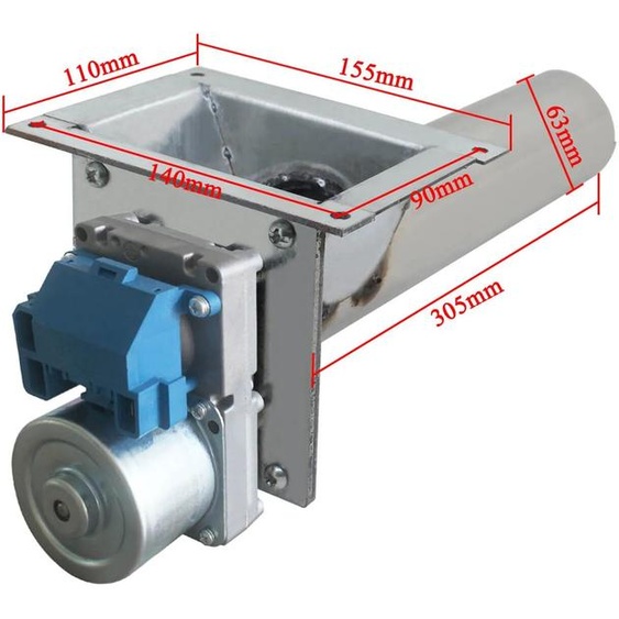 NONE Four à granulés Kachel Accessoires Overbrengen Van Granulaire de Poederachtige Materialen Transportsysteem moteur 220V 25W 2 tr/min