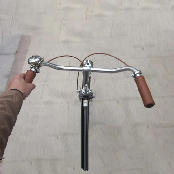 NONE Guidon de vélo en aluminium rétro Fixie, diamètre de pince moyen de 25.4mm, environ 52cm de longueur, pièces de réparation de vélo vintage