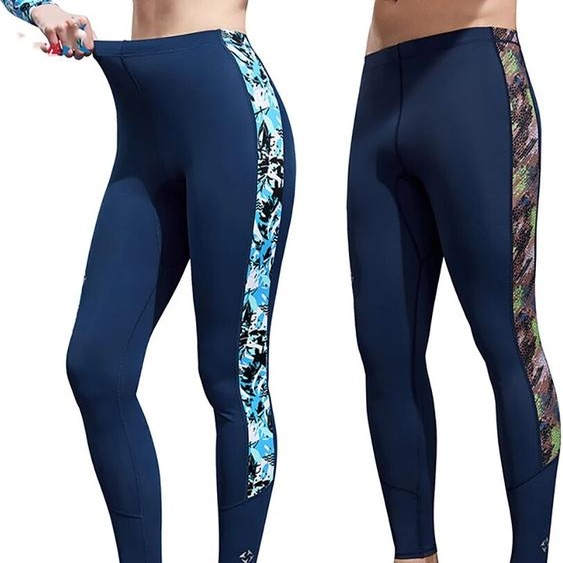 NONE Hommes femmes Lycra Rash Guard Surf pantalons de plongée haute élastique serré longs Rashguards Protection UV maillot de bain crème solaire pantalons de natation