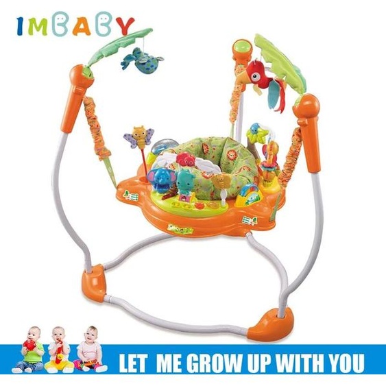 NONE IMBABY – trotteur avec musique pour bébé, chaise à bascule multifonctionnelle, berceau pour tout-petit, forêt tropicale