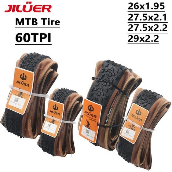 NONE JILUER-Vélo de descente tout-terrain en opathie jaune VTT, 60 TPI, 26x1.95, 27.5x2.1, 27.5x2.2, 29x2.2 pouces