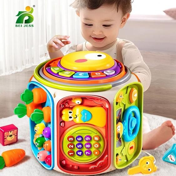 NONE Jouet de téléphone portable pour enfants, haut-parleur mobile musical avec son et lumière, jouet de développement éducatif pour bébé, cadeaux pour enfants de 12 mois
