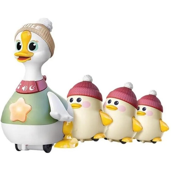 NONE Jouet pour bébé, canard pivotant, véhicules à pression de dessin animé, glisse à inertie animale, voitures à tirer, jouets déducation précoce pour les tout-petits