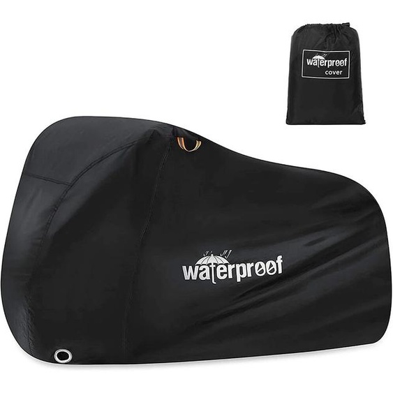 NONE Juste imperméable pour 1 ou 2 vélos, 210T, protection de vélo dextérieur contre la pluie, le soleil, les UV, la poussière et le vent