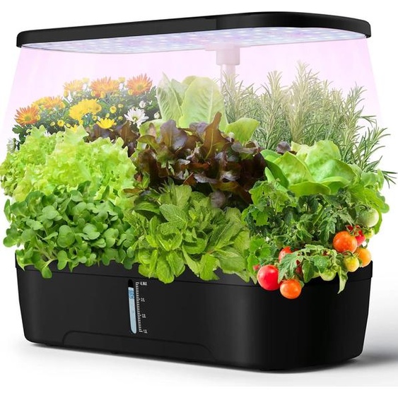 NONE Kit de système de culture hydroponique à 52 dosettes, avec lumière de croissance LED, jardinière de jardin intelligente dintérieur pour herbes et légumes, jardinage domestique