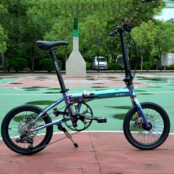 NONE KOSDA 16 pouces vélo pliant vélos de route portables cadre en alliage daluminium 8 vitesses Ultra Portable vélo de route de ville vélos