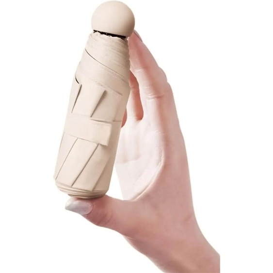 NONE Parapluie capsule portable, double usage, résistant à la pluie, résistant au vent, protection solaire, voyage en plein air, soleil et pluie, mini parapluie