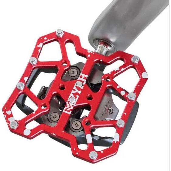 NONE Pédale sans Clip Durable, classique et délicat, accessoires de vélo en aluminium, adaptateurs de plate-forme pour SPD KEO, 2 pièces