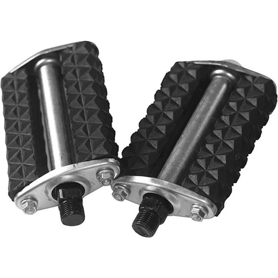 NONE Pédales de vélo rétro en caoutchouc noir 28 pouces, pièces de cyclisme, vintage, style ancien